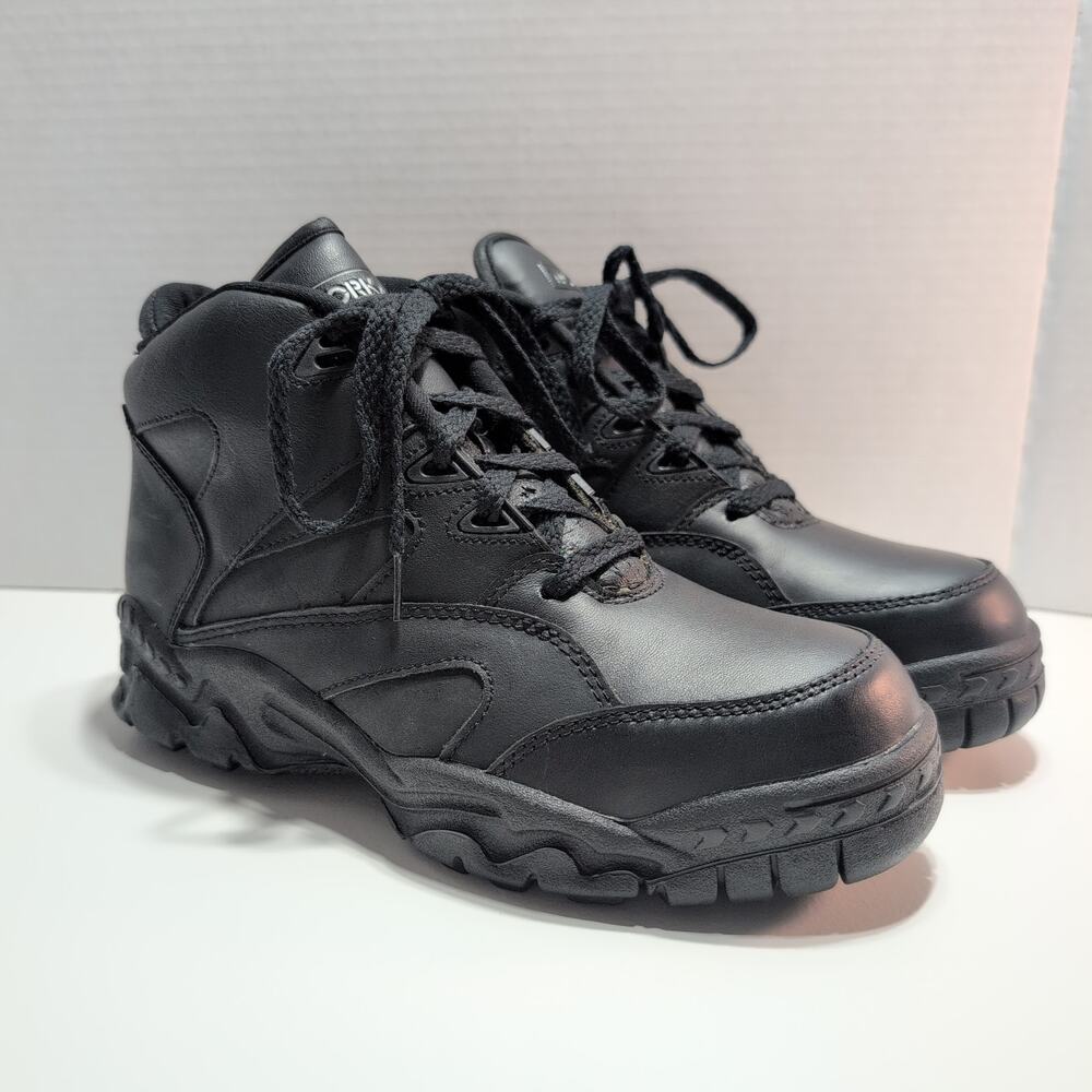Workabouts Composite Toe Men's 6/Women's 7.5 Work Boots Black Lace Up